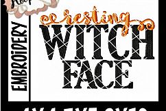 Resting Witch Face - Halloween Embroi Product Image 2