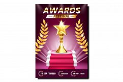 Award Festival Creative Promotional Banner Vector Product Image 1