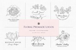 Floral Premade Logos Product Image 1