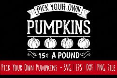 Pick Your Own Pumpkins | Cut SVG | Print PNG | Fall | Autumn Product Image 1