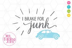 I Brake for Junk SVG Product Image 1