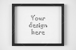 Black frame 8x10" landscape mockup Product Image 1