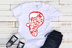 Santa Claus beard SVG Christmas tackle santa 1055s Product Image 1