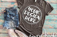 Gray t shirt mock up 6477 Product Image 2