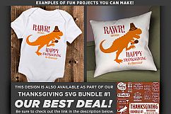 RAWR means Happy Thanksgiving in Dinosaur Svg File - 6006 Product Image 2
