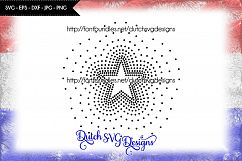 Hotfix rhinestone star pattern SS16, rhinestone template Product Image 1