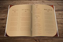 Leather Funeral Program Publisher Template - 8 PAGES Product Image 4