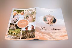 Heaven Funeral Program Template Product Image 1