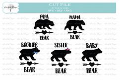 Bear Family SVG DXF PNG Product Image 1