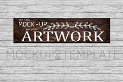 Wooden board sigh mock-up Rustic Farmhouse Modern style Product Image 1