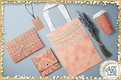 Luxury Rose Gold Glitter Seamless Digital Papers,Borders Set Product Image 8