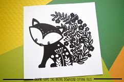 Fox paper cut SVG / DXF / EPS files Product Image 2