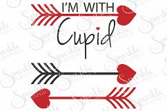 I&#039;m With Cupid File Set | SVG, EPS, DXF, PNG Product Image 1