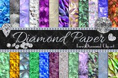 24 Realistic Diamond Texture Digital Papers Product Image 1