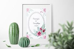 Watercolor floral marsala Product Image 7