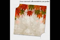 18 Autumn Leaves Digital Papers, thanksgiving fall wedding Product Image 4