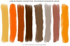 Halloween Brush Strokes, Autumn Brush Strokes Product Image 2