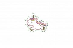Baby Unicorn Jumping No1 Feltie In The Hoop ITH Grouped Product Image 3