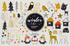 Winter Life- 40 decorative elements Product Image 1
