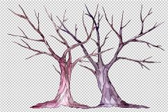 Wedding trees PNG watercolor set Product Image 1