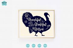 Thankful, Grateful, Blessed svg Product Image 1