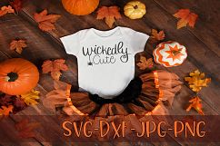 Wickedly Cute, Handwritten, Halloween, SVG Product Image 1