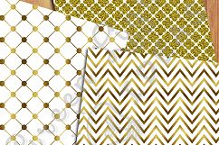 Gold And White Digital Papers Product Image 4