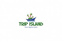 Trip Island -Vacations on Beach Stock Logo Template for Tour &amp; Travel Agency  Product Image 1