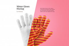 Winter Gloves Mockup Product Image 1