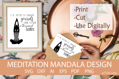 Yoga Meditation Graphic - Digital Cut and Clip Art set Product Image 1