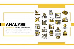 Analyze Infographic Landing Header Vector Product Image 1