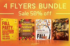 Fall Autumn Flyers Templates Product Image 1