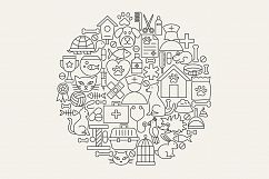 Pet Vet Line Art Icons Product Image 6