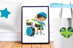 Boy Rock Band  graphics and illustrations Product Image 5