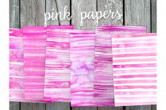 Watercolor Stripes Texture Papers Product Image 3