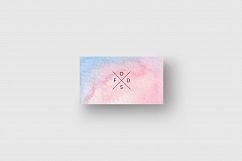 Business card template with watercolor Product Image 5