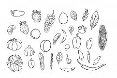 Chalkboard Fruits and Vegetables Product Image 7