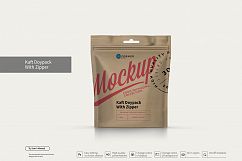 Kraft Doypack With Zipper Product Image 1