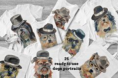 Hipster dogs watercolor set Product Image 3