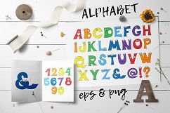 Cartoon Alphabet and numbers Product Image 1