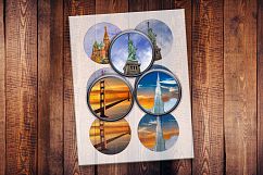 Metropolises, Travel, Moscow, New York, Paris, Rome, Dubai Product Image 2