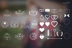 Wedding Stamp Vector Badges Logos Product Image 5