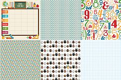 School is cool, Back to school, School digital paper Product Image 3