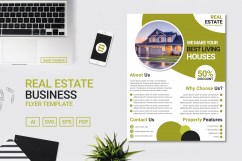Real Estate Business Flyer Template Design US Flyer Size Product Image 1
