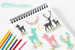 Woodland deer graphics and illustrations Product Image 5