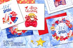 Watercolor Winter holidays set Product Image 4