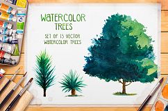 Watercolor Trees Product Image 6