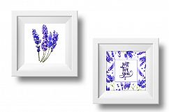 Lavender PNG flowers in watercolor Product Image 2