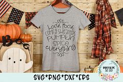 Hocus Pocus Comfy Sweaters Pumpkin Spice Everything SVG Product Image 3