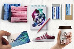 22 Watercolor blueberry brushes. Product Image 8